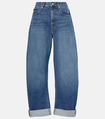 FRAME THE BUBBLE BARREL-LEG JEANS