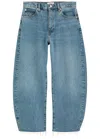 Frame The Bubble Crop Barrel-leg Jeans