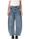 Frame The Bubble Crop Jeans In Blue