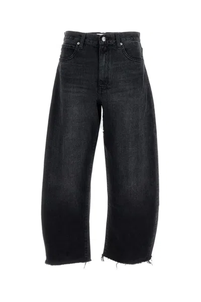 Frame ‘the Bubble Crop' Jeans In Black