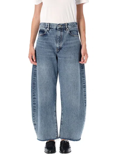 Frame The Bubble Crop Jeans In Blue