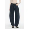 Frame The Bubble Hig Waist Jeans In Blue