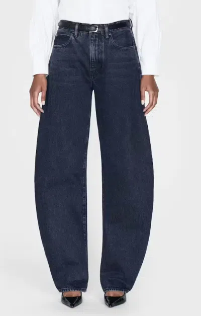 Frame The Bubble High Rise Barrel Jean In Dorado Wash In Multi