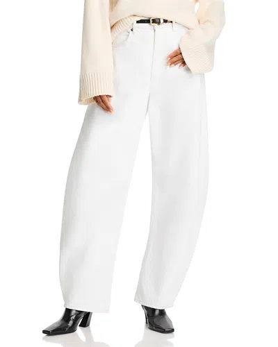 Frame The Bubble High Rise Barrel Leg Jeans In Au Natural