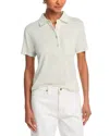 Frame The Cady Polo Top In Green