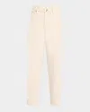 Frame The Candle High Rise Ankle Tapered Jeans In Butter In Butter