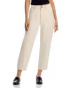 Frame The Candle High Rise Ankle Tapered Jeans In Butter In Butter