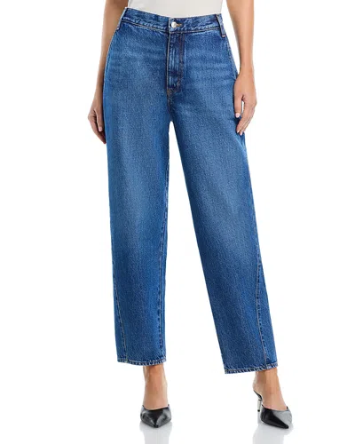 Frame The Candle High Rise Trouser Jeans In Swan In White