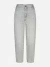 Frame The Candle High Rise Ankle Straight Leg Jeans In Chemical In Gray