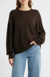 Frame The Cashmere Brushed Sweater In Brown