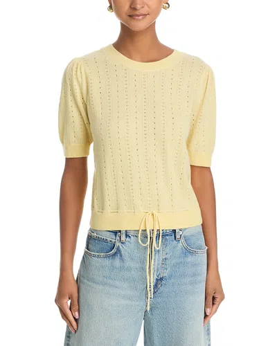 Frame The Cashmere Charm Sweater In Yellow