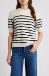 Frame The Cashmere Easy Crew Sweater In Neutral