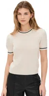 Frame The Cashmere Gathered Sweater Cream In Cream
