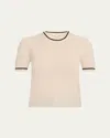 Frame The Cashmere Gathered Sweater In Cream