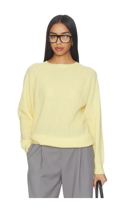 Frame The Cashmere Sunbeam Sweater In Yellow