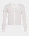 Frame The Charm Sailor Collar Cotton Poplin Button-up Shirt