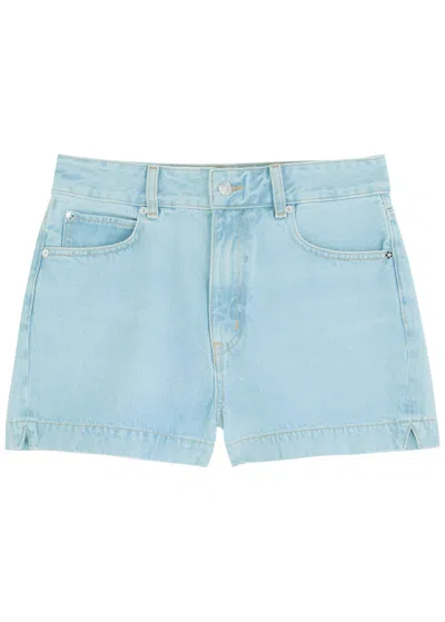Frame The Charm Denim Shorts In Blue
