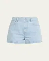 Frame The Charm Denim Shorts In Blue