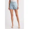 Frame The Trouser Short Denim Bermuda Shorts In Never