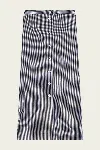 Frame The Check Skirt In Navy Multi In Blue