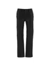 Frame The Leather Mid Rise Ankle Cigarette Jeans In Black In Black