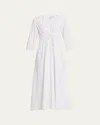 Frame The Cinched Organic Cotton Maxi Dress