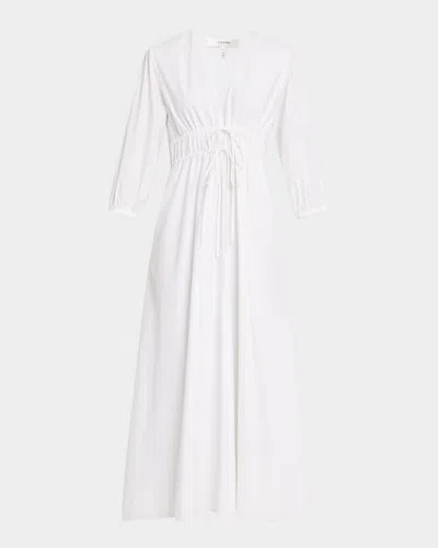 FRAME THE CINCHED MAXI DRESS