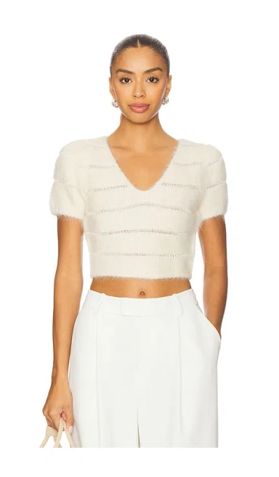 Frame The Cloud Sweater In White
