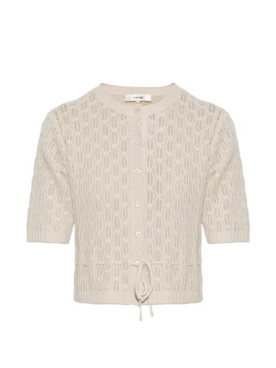 Frame The Clover Cardigan In Neutral