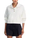 Frame Womens Cream Coach High-neck Cotton-jersey Sweatshirt In White