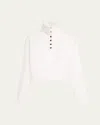 Frame The Coach Sweatshirt In White