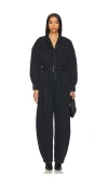 Frame Womens Portia The Cocoon Belted Organic Cotton-denim Jumpsuit In Portia