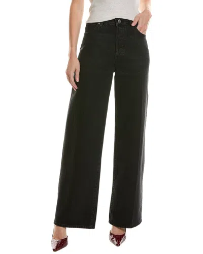 Frame The Collegiate Astral Wide Leg Jean In Black