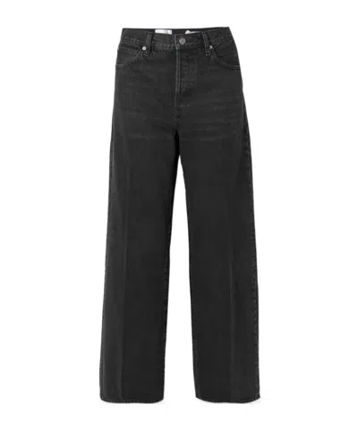 Frame The Streamline High-rise Straight-leg Jeans In Black
