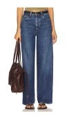 Frame The Wide Crop Jeans In Blue