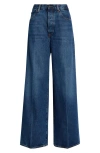 Frame The Collegiate Super High Waist Wide Leg Jeans