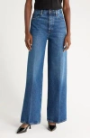 Frame The Wide Crop Jeans In Blue