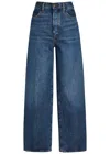 Frame The Collegiate Wide-leg Jeans In Blue