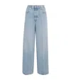 Frame The Collegiate Wide-leg Jeans In Blue