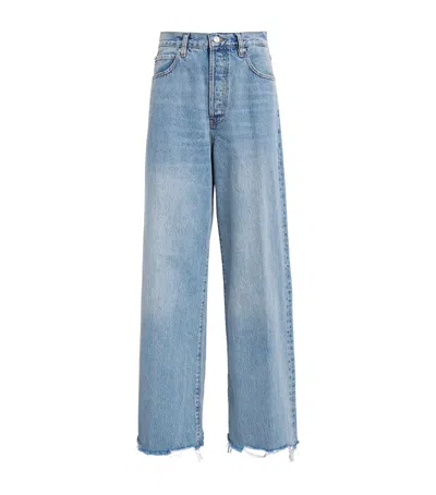 Frame The Collegiate Wide-leg Jeans In Blue