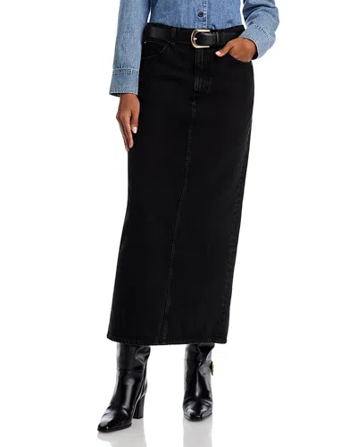 Frame The Column Skirt In Black
