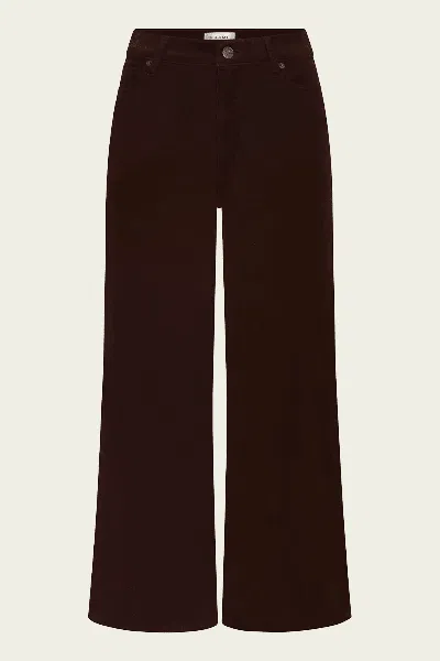 Frame The Corduroy Swing In Espresso In Burgundy