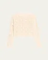 Frame The Crochet Cardigan In Cream