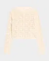 Frame The Crochet Cardigan In Cream