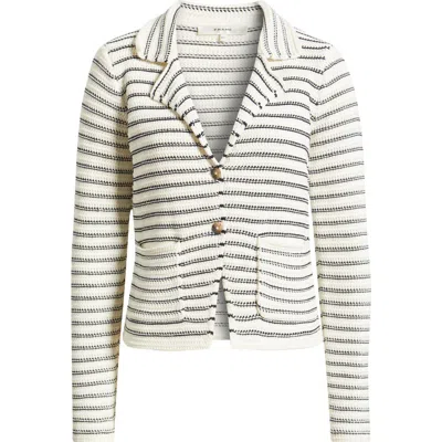 Frame The Crochet Cotton Blazer In Multi
