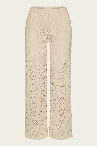 Frame The Crochet Pant In Brown
