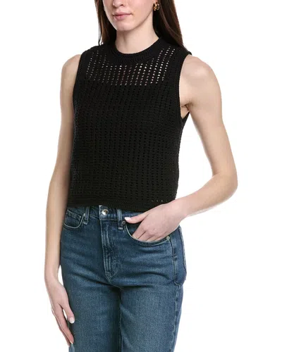 Frame The Crochet Tank In Black
