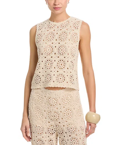 Frame The Crochet Cotton Top In Multi
