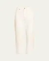 Frame The Crochet Vertical Crop Jeans In Au Natural Clean