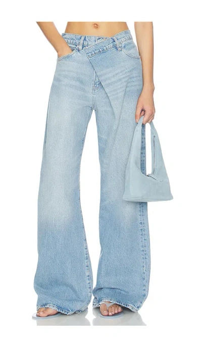 Frame The Crossover Loose Jeans In Blue